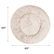 Best Friends by Sheri 4903 The Original Calming Donut Dog and Cat Bed Lux Fur Oyster Extra Large 45