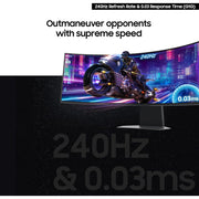 Samsung ViewFinity 34in S6 Curved UWQHD LED-LCD Monitor, 21:9 Aspect Ratio, 100Hz Refresh Rate, FreeSync, USB Hub, Integrated Speakers, Aluminum Silver, S34C654TAN