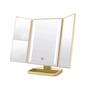 ONYX Professional Anniversary Edition Trifold LED Vanity Mirror, Gold