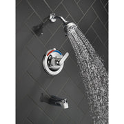 Delta Faucet Classic Monitor 13 Series Tub and Shower Trim, Chrome, Wall Mount, Single-Handle, T13491