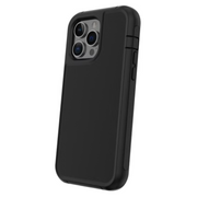onn. 14 Pro Max Case, Rugged, with Holster and Rotating Clip, Ultimate Protection, Black