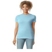 Gildan Women's Softstyle Fitted T-Shirt - Light Blue, L
