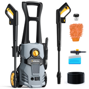 HOMSHADE PW60 Electric Pressure Washer, 1500W, 4200 PSI, 2.6 GPM, Adjustable Nozzle 0-60, Telescopic Spray Gun, Portable High Pressure Cleaner for Cars, Driveways, Fences, Patios.
