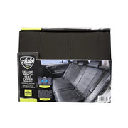ADC Solutions Auto SC534507 Drive Full Faux Leather Rear Bench Seat Cover Black Universal Fit 50-55 in