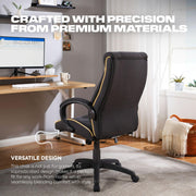 Lucent PC Chair with Fabric Upholstery, Adjustable Height, and Ergonomic Design in Dark Gray