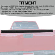 Fametrade CA-121T Kojem Tailgate Cap Top Protector Molding Spoiler Cover, Textured Black ABS Plastic, Fits 2007-2014 Chevrolet Silverado and GMC Sierra Trucks