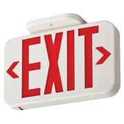 Lithonia Lighting EXRG EL M6 Basics LED Exit Sign, White