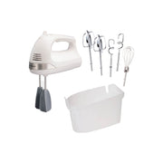 Hamilton Beach 6 Speed Hand Mixer With Snap-On Case And Easy Clean Beaters - WHITE ONE SIZE