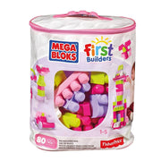 Mega Bloks DCH62 First Builders Big Building Bag, 80-Piece, Pink