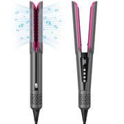 Slopehill 2 in 1 Wet to Dry Hair Straightener & Dryer with 200 Million Negative Ions, Gray Gold - LCD Display