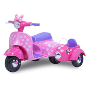 Disney FB101932DTR Minnie Mouse Happy Helpers 6V Scooter with Sidecar Ride-On Toy
