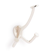 Signature Hardware Cavill Brass Triple Robe Hook, Polished Nickel, 3-1/2 in