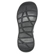 Skechers Women's Hands Free Step-Ins Sonic Lite Slip-On Sandal, Black, Medium Width, Platform Heel