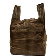 Husky Black T-Shirt Carryout Bags, Durable Plastic, 11.5 in x 6.5 in x 22 in, 1000 Count