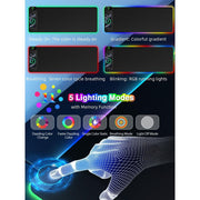 Miroddi Wireless Charging Gaming Mousepad with 15W Fast Charging, Large 31.5 x 11.81 in Black