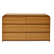 Better Homes & Gardens BHS436249972051 Juliet 6 Drawer Dresser, Light Honey Finish