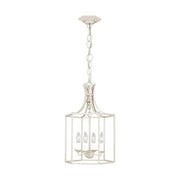 Feiss Bantry House 4 Light Small Outdoor Hanging Lantern, Blush Finish, Steel, Adjustable Chain, AC1004BLH