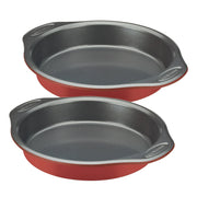 Rachael Ray VIPRB-17640-T Classic Brights 15 Piece Nonstick Pots and Pans, Red Gradient