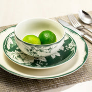 222 Fifth 4326SG797A1V32 Brittany Stoneware Dinnerware Set, 12-piece, Sage Floral