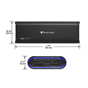 Planet Audio MB2200.5D 2200W 5 Channel Class D Car Audio Amplifier, Full Range, Black
