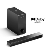 Ultimea  U2120US10RV-US Nova S50 2.1CH Dolby Atmos Bluetooth Sound Bar Speaker, Black, 40W Subwoofer, EQ Mode