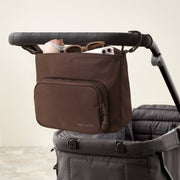 Itzy Ritzy Belong Cargo Caddy Convertible Baby Stroller Organizer and Crossbody Bag with Adjustable Removable Strap, Bottle Holders, Smart Storage Pockets, Mocha, 202301913