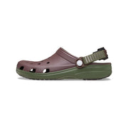 Crocs Classic Turbo Clog Men's Clogs, Adjustable Turbo Backstrap, Rubber Outsole, White, 211287-100
