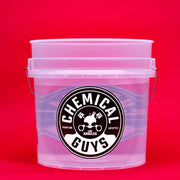 Chemical Guys Heavy Duty Ultra Clear Automotive Detailing Bucket, Transparent Plastic, 16 Liter, ACC106