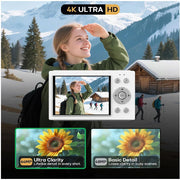 Digital Camera 4K Vlogging Cam
