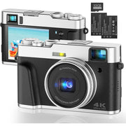 DC202 4K Digital Camera With Accessories, 48MP, Black