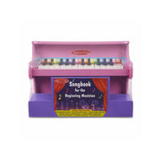 Melissa & Doug Learn-to-Play Pink Piano With 25 Keys and Color-Coded Songbook