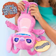 Disney Stitch Angel Interactive Plush Toy, 13.5-Inch Pink with Animated LCD Eyes, 50+ Sounds and Phrases, Ages 3+, 11926