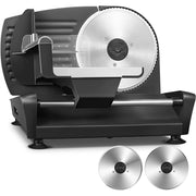 AICOOK 519n Meat Slicer, Kitchen Pro 200W Electric Deli Food Slicer with Two 7.5 Blade for Home Use