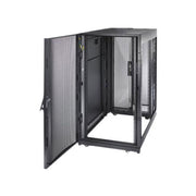 APC NetShelter SX 24U Floor Standing Rack Cabinet, Black Steel, 3000 lb Load Capacity, AR3104