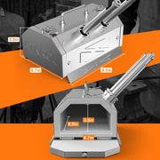 Nelyrho GY-200 Portable Blacksmith Forge Kit, Dual Burner, 30PSI Regulator, Stainless Steel, Silver