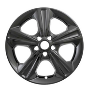 Coast To Coast International IWCIMP371BLK Wheel Cover IMPOSTOR (R) 17 Inch; 5 Spoke; Gloss Black; Plastic; Set Of 4; Not Compatible With Steel Wheels