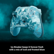 Microsoft Xbox Wireless Controller, Ice Breaker Special Edition, Wireless and Bluetooth, Textured Triggers, Rubberized Grips, Share Button, USB-C, EP2-29571