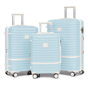 JOYWAY TR-008 Hardside Luggage Set 5-Piece Set & TSA Lock, Multicolor