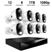 Night Owl WM-FTD281-8L 2-Way Audio 12 Channel DVR Security System