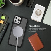 iHome 2IHPC2195B4W2 Shock-Absorbent Slim Cell Phone Case for Apple iPhone 14, Black