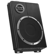 Sound Storm Laboratories LOPRO8 8 Inch Powered Under Seat Car Audio Subwoofer Built-in Amplifier 600 Watts Max, Low Profile, Remote