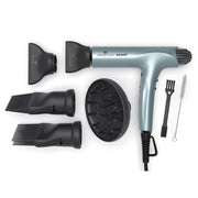 Olivia Garden SuperHP Professional Ionic Hair Dryer, 1875W Brushless Motor, Lightweight, Quiet, with 5 Attachments, 200-HPDR1