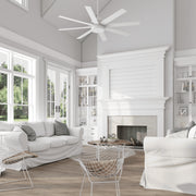 Better Homes & Gardens 62 in Ceiling Fan with Adjustable Color-Changing LED Light Kit, Reversible AC Motor, Remote Control, White or Barley Finish, 10463