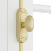 Signature Hardware 560259 Odette Brass Window Cremone Bolt - Satin Brass