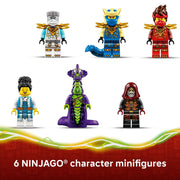 LEGO Ninjago Ninja Vehicle Tree House Battle Building Set, 642 Pieces, 3-Story Tree House with Workshop, Tearoom, Terrace, Swinging Vine Rope, Trap, Rotating Bridge, Stud Shooter, 6 Minifigures, Motorcycle and Helicopter, 6585676