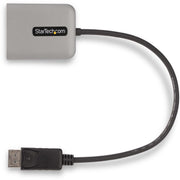 StarTech.com Dual-Monitor DisplayPort 1.4 MST Hub, 2-Port DisplayPort Splitter, Dual 5K 60Hz HDR, USB Powered, Space Gray, 1ft Built-in Cable, MST14DP122DP