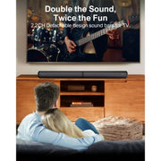 Ultimea Apollo S40 Sound Bar 2.2ch for TV Built-in Dual Subwoofer Wall Mount