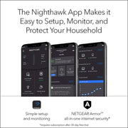 NETGEAR RAX5-100PAS 4-Stream AX1600 WiFi 6 Router, 1.6 Gbps (RAX5)