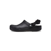 Crocs Classic Work Clog, Unisex, Slip-Resistant, Waterproof, Adjustable Heel Strap, Black, Size 9 Men/11 Women