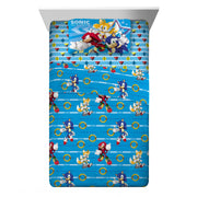 Sonic the Hedgehog NA332K Kids Twin Sheet Set, Gaming Bedding, Blue, Sega
